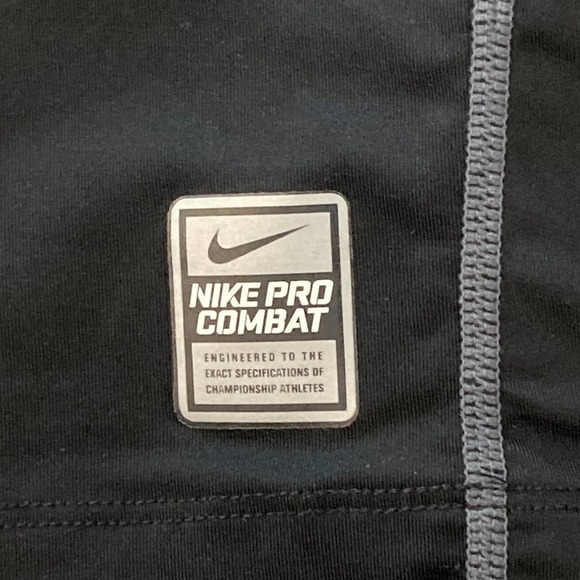 Nike Pro Combat Dri-Fit Fitted Long Sleeve Pullover Shirt Size Medium - Picture 5 of 7